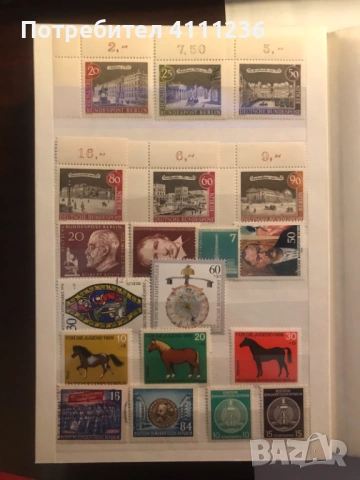 Класьор с марки от ГДР и ФРГ , снимка 15 - Филателия - 53222204