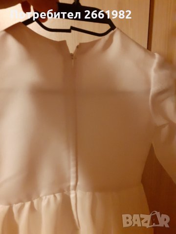 Уникална официална бяла рокля с дантела за специални поводи, снимка 5 - Детски рокли и поли - 33300901