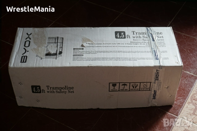 Детски Батут Byox Височина 160см/Диаметър 140см/Товароносимост 50кг/Подходящ за възраст от 37 месеца, снимка 9 - Други - 52158100