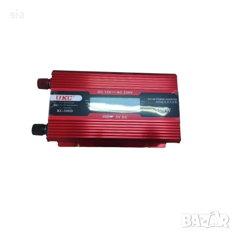 Инвертор UKC, 12V-220V, 500W, с дисплей, снимка 3 - Аксесоари и консумативи - 40677650