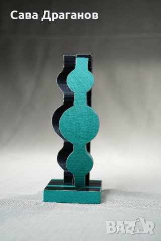 Малка пластика от дърво "Две към едно", снимка 9 - Други - 40359596