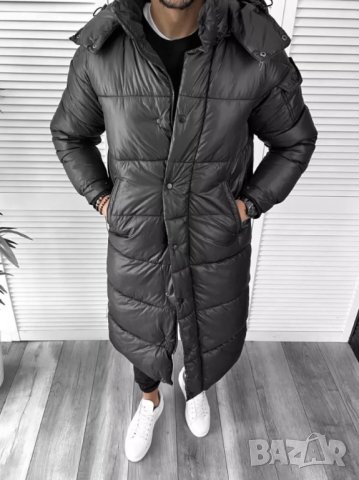 Мъжко дълго шушляково яке ''Тоарис' - черно, снимка 2 - Якета - 43222830