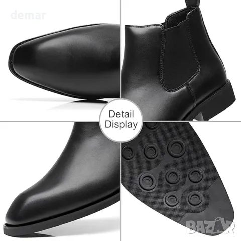 Мъжки боти SANNAX Chelsea Boot – елегантни, бизнес обувки, снимка 2 - Мъжки боти - 49808603
