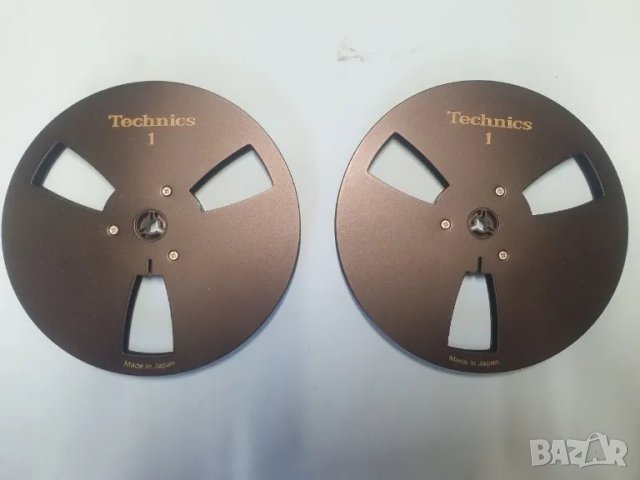 Лот от 2бр 18см алуминиеви магнетофонни ролки Technics Комплекта за 200лв.
Купени от Швейцария., снимка 4 - Декове - 47389453