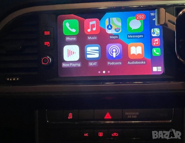 🚗🚗Активиране на Apple CarPlay Android Auto Audi SEAT Skoda VOLKSWAGEN PORSCHE VIM Видео в движение, снимка 10 - Навигация за кола - 38916691