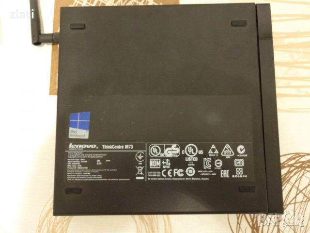 Мини компютър Lenovo ThinkCentre M73 i3-4150T 2.30GHz/4GB DDR3/SSD 128GB, снимка 4 - За дома - 33580955
