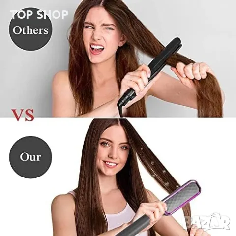 Ново 2 в 1 четка за изправяне на коса/80-230°C /оформяне коса, прическа, жени, снимка 6 - Тримери - 49249502