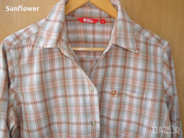 Дамска риза памучна карирана риза Fjall Raven с 1 джоб размер M 