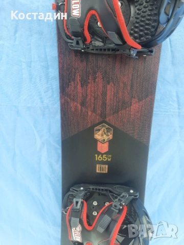 Сноуборд NIDECKER AXIS с автомати 165см.  , снимка 5 - Зимни спортове - 52466917