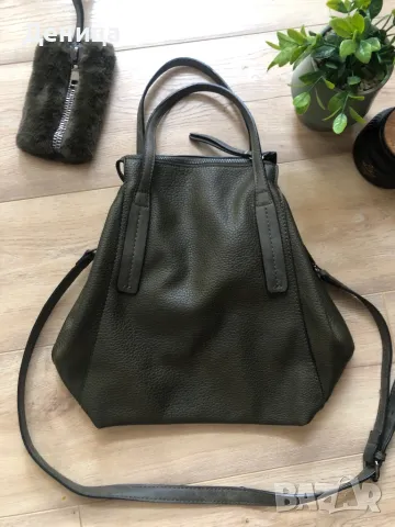 Дамски чанти зелено и кафяво, снимка 4 - Чанти - 48713010