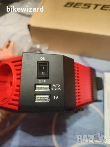 BESTEK MR14013IU 400W-1000W max автомобилен инвертор DC 12V към AC 220-240V НОВ, снимка 6 - Аксесоари и консумативи - 52619779