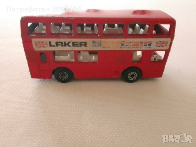 СТАРА МЕТАЛНА КОЛИЧКА ДВУЕТАЖЕН АВТОБУС LONDON BUS, снимка 1 - Колекции - 43450746