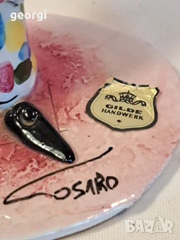 италианска порцеланова фигурка клоун Арлекин Gilde Cosaro, снимка 2 - Колекции - 49505209