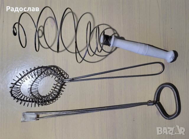 Продавам 3 различни ръчни кухненски бъркалки метални , снимка 1