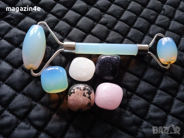 Масажор за лице от опалит с лечебна комбинация от естествени камъни,, снимка 2 - Масажори - 52419666