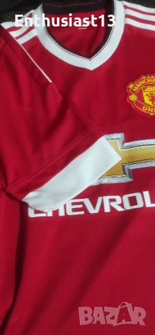 Чисто нова домакинска фланелка на Манчестър Юнайтед сезон 2015/16 размер XS, снимка 7 - Спортни дрехи, екипи - 50676098