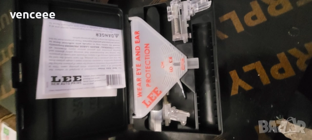 LEE капсулвачка,дозатор барут,матрици 9мм. к-кт , снимка 5 - Други инструменти - 52513497