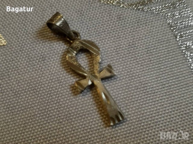 Стар Кръст анкх,Египет,сребро,маркировка, снимка 5 - Колиета, медальони, синджири - 43643930