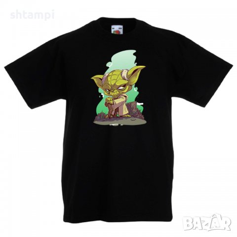 Детска тениска Star Wars Yoda Star Wars,Игра,Изненада,Подарък,, снимка 2 - Детски Блузи и туники - 36667922