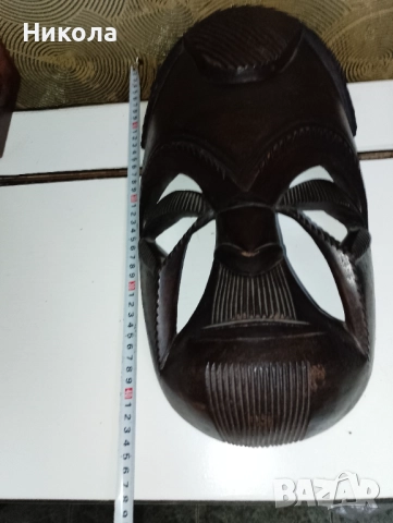 Абаносова голяма маска, снимка 2 - Декорация за дома - 51649427