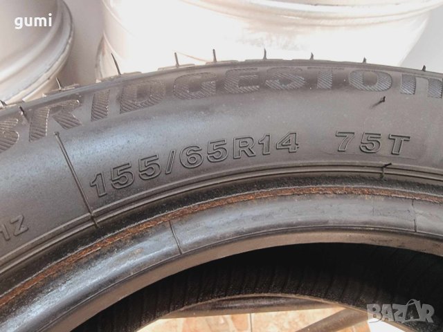 4бр. зимни гуми 155/65/14 Bridgestone L0157, снимка 6 - Гуми и джанти - 43774995
