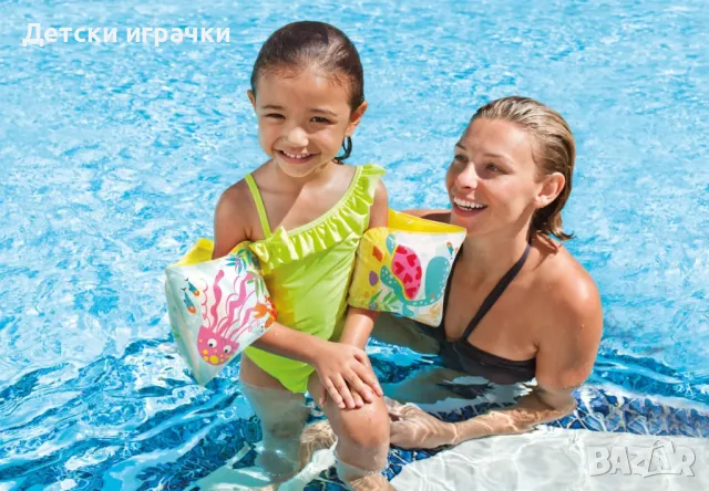 Детски Надуваеми раменки Under the Sea Intex, 23х15см, 0.20 мм винил, морски животни