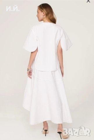 Victoria Beckham бяла тениска/блуза, снимка 8 - Тениски - 44127538
