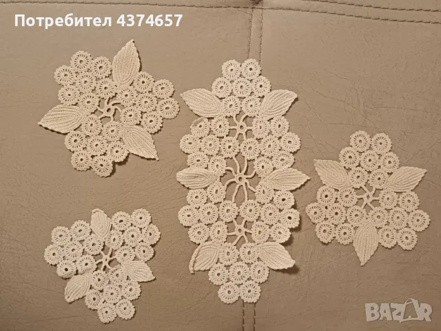 Плетени карета на една кука, снимка 10 - Декорация за дома - 48949110