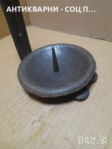 Стар Ръчно Кован Стенен Свещник., снимка 8 - Антикварни и старинни предмети - 49214565