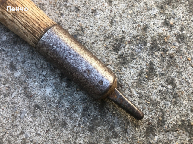 стар военен /алпийски/ пикел "STUBAI" - MADE IN AUSTRIA - WWII - WEHRMACHT Gebirgsjäger, снимка 6 - Антикварни и старинни предмети - 51776119