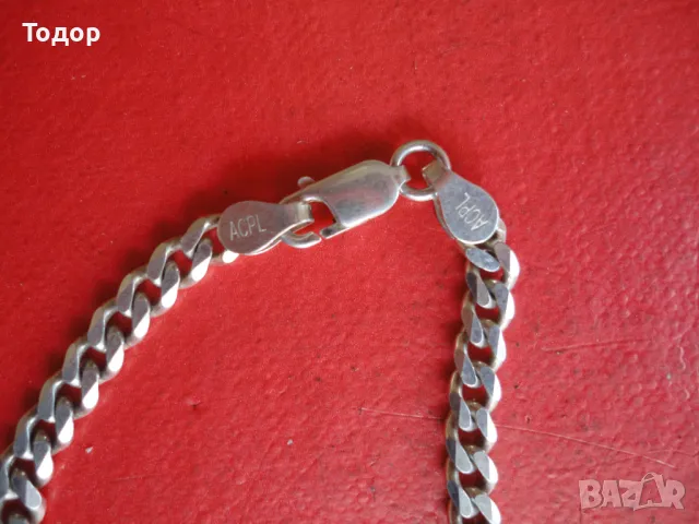 Страхотна сребърна верижка ланец 925 , снимка 2 - Колиета, медальони, синджири - 47497239