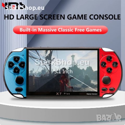 Преносима Електронна тв игра X7 Plus 5.1″ с над 10000 игри, снимка 2 - Играчки за стая - 39197913