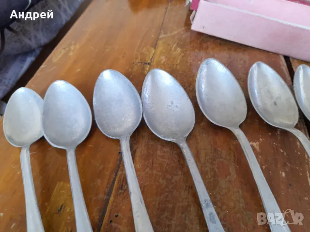 Стари алуминиеви лъжици, снимка 4 - Други ценни предмети - 49845355
