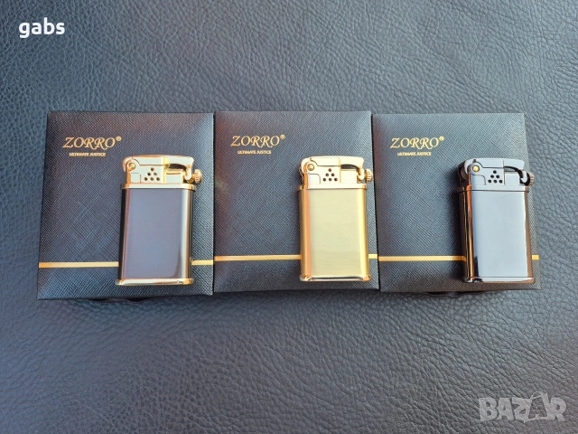 Луксозна бензинова запалка ZORRO в подаръчна кутия,Z602, снимка 4 - Запалки - 53144216
