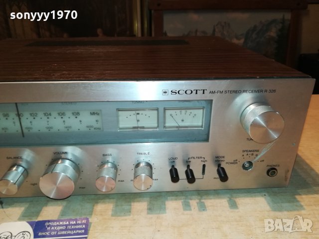 SCOTT R326 RECEIVER-MADE IN USA 111221137, снимка 12 - Ресийвъри, усилватели, смесителни пултове - 35102697