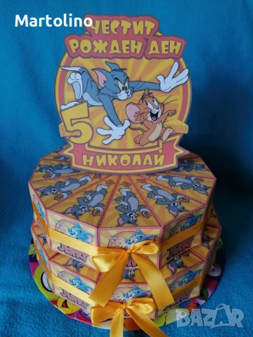 Картонена торта Стич, снимка 10 - Други - 53134766