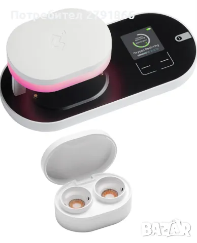 ReO2 почистващ уред за контактни лещи с електрофореза дълбоко почистване и рехидратиране 10 минути