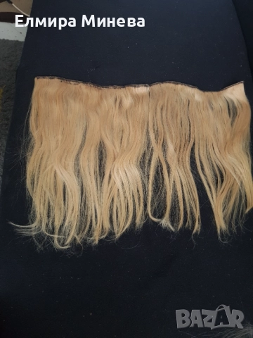 Естествена,руса коса на треси, снимка 2 - Аксесоари за коса - 52610998