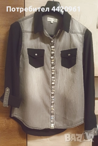 Дамска риза с ръкави от шифон