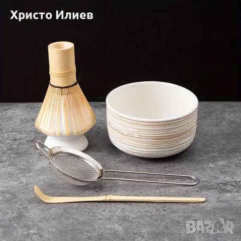 Сет за японски чай матча Matcha 6 броя комплект, снимка 3 - Други стоки за дома - 51444716