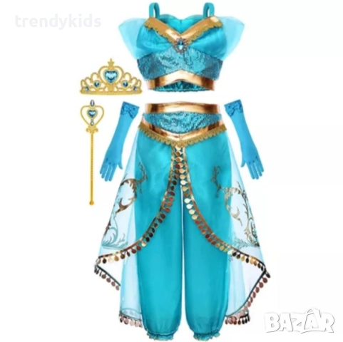 Костюми на Принцеса Яасмин от Аладин с подарък лента за коса , снимка 18 - Други - 44117939