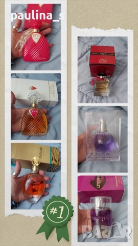 Шест броя / Стар бач код / Дамски парфюм "Roberto Cavalli", Ungaro, Lanvin Eclat d'arpege