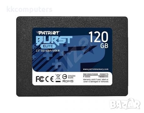 120GB SSD Patriot Burst Elite - PBE120GS25SSDR, снимка 1 - Твърди дискове - 37215161