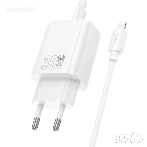 Зарядно Hoco N63 GAN PD 30W Type C/Lightning USB, снимка 2 - Оригинални зарядни - 49685508