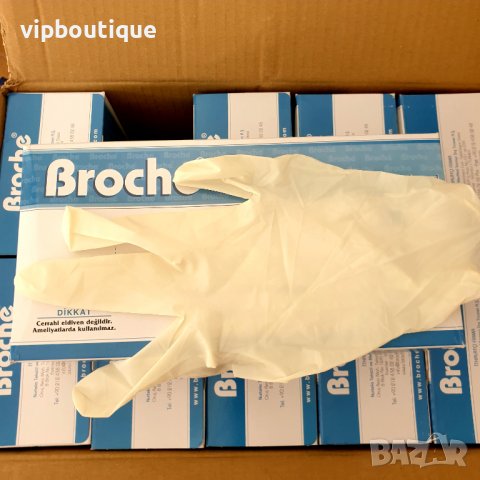 Еднократни латексови ръкавици с пудра латекс, снимка 2 - Медицински консумативи - 31498699