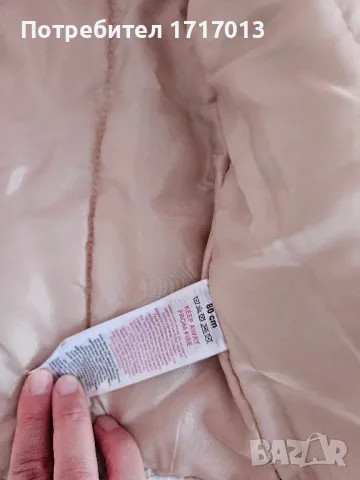 Преходно яке , бежово - бяло яке , карирано - размер 80, снимка 3 - Бебешки якета и елеци - 49449012