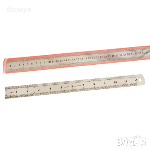 5654 Ученическа метална линия 30 см 50 см, снимка 7 - Ученически пособия, канцеларски материали - 48793108