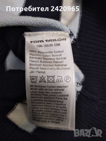Tom Tailor памучна блуза, снимка 6 - Блузи - 27745338