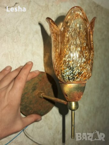 Ретро стенен лампион, снимка 1 - Антикварни и старинни предмети - 43545343