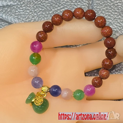 ⚜️ Гривни с камъни, кристали, талисмани, снимка 17 - Гривни - 50889257